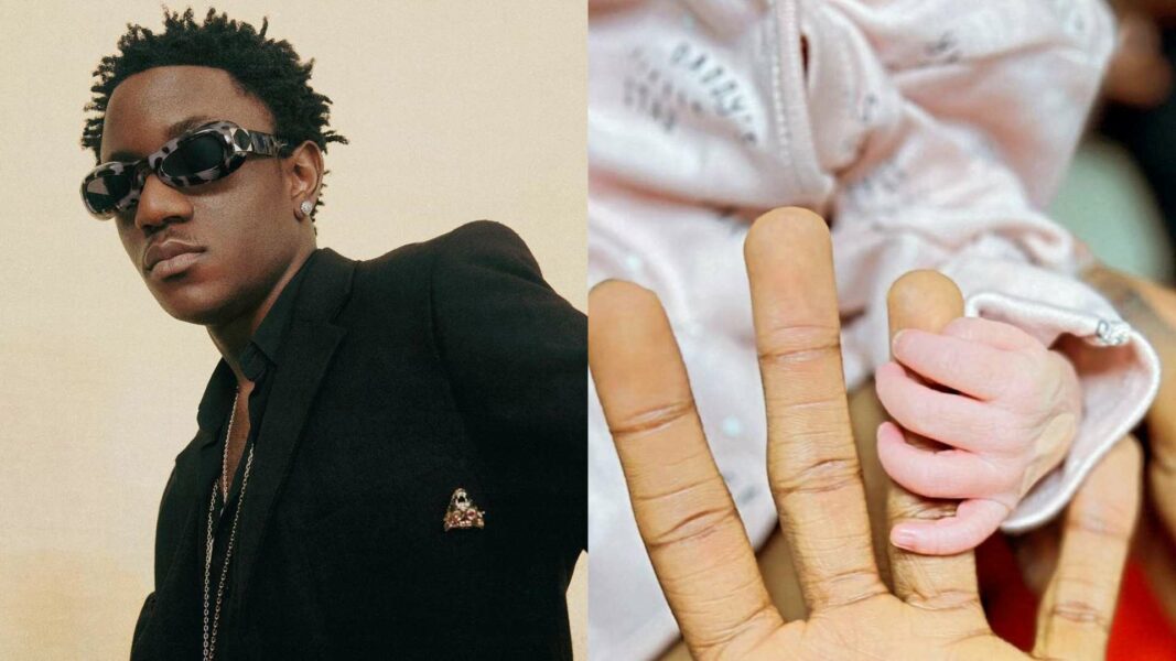 Victony welcomes bouncing baby girl