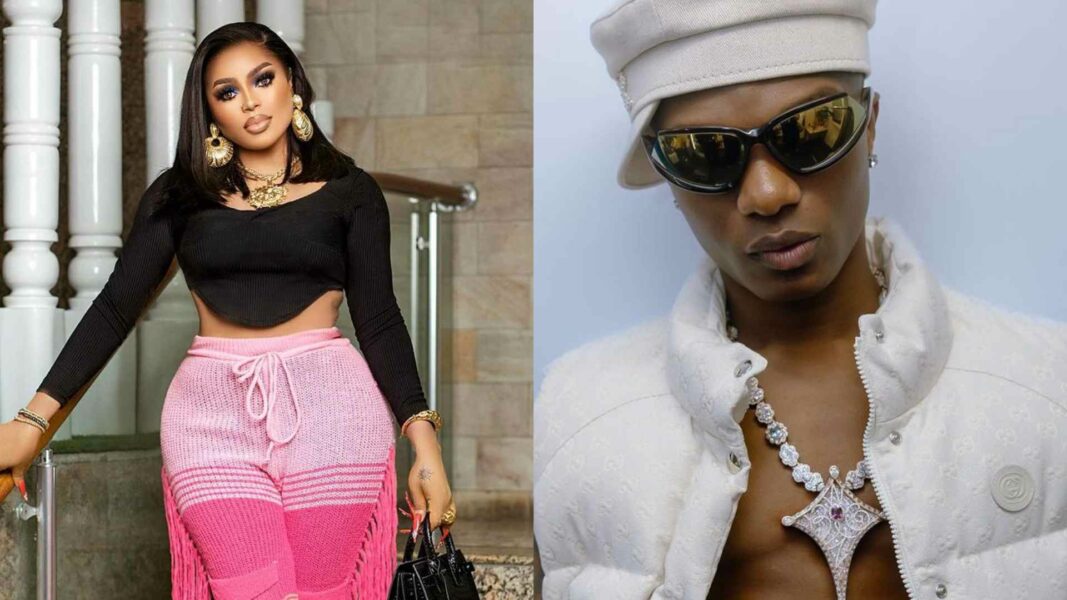 "We cover Wiz with the blood of Jesus" – Netizens pray as Bobrisky reiterates crush on WizKid