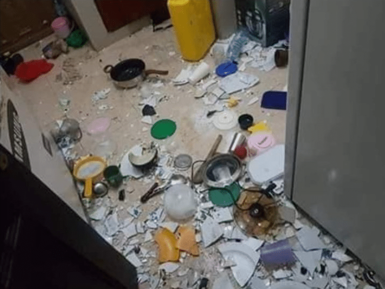 "You thought I went to cheat" - Man shocked as his one-month girlfriend destroys apartment upon his return from a business trip