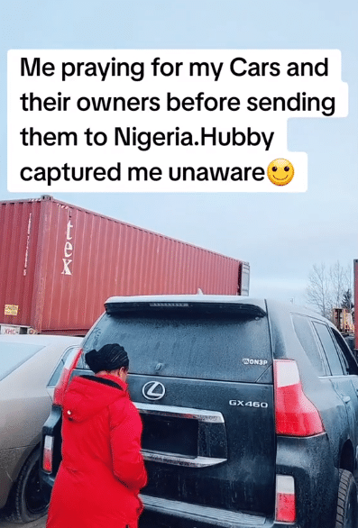 "I need just the Lexus" - Lady stuns many as she shows exotic cars she's about to send to Nigeria from Canada