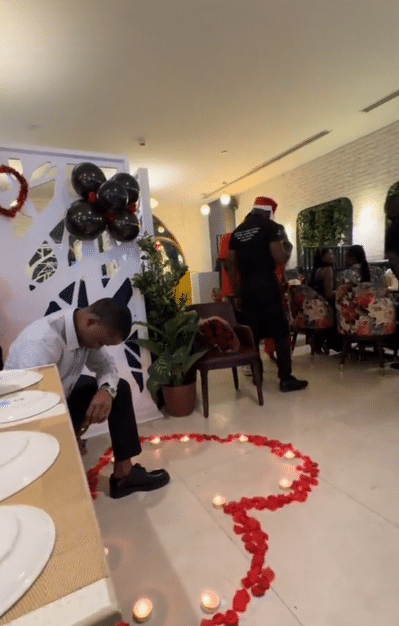 "Why is she running away?" - Woman causes buzz as her man kneels in one corner to propose, runs away