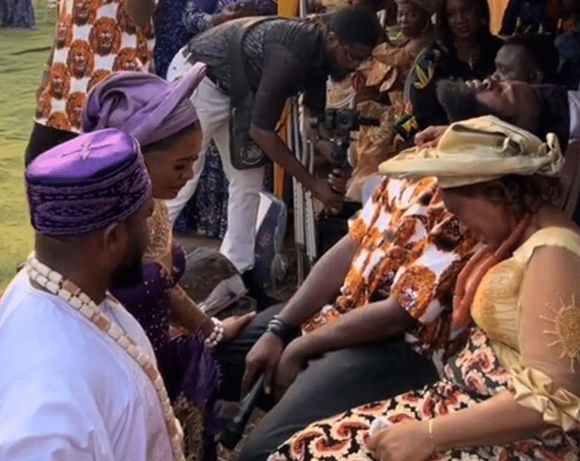 "This is Too Emotional" - Video of groom gazing at bride, her mother, and brother as they all burst into tears goes viral