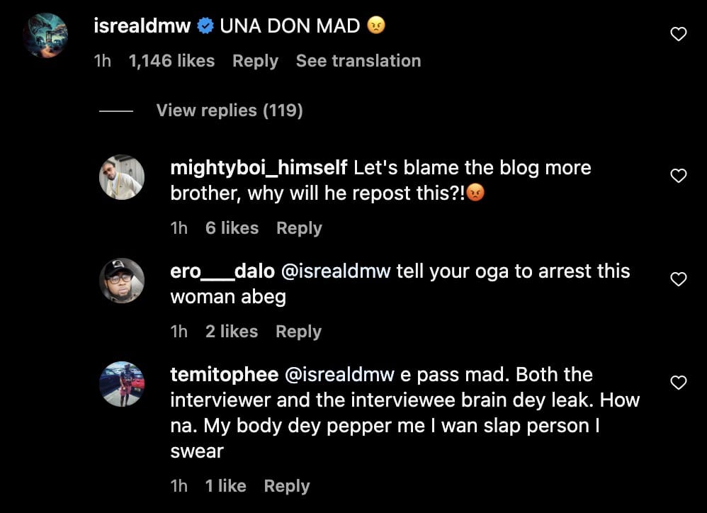 Isreal DMW reacts amidst allegations of Davido taking Mohbad's kidney