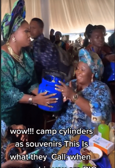 attendees gas cylinder souvenirs 