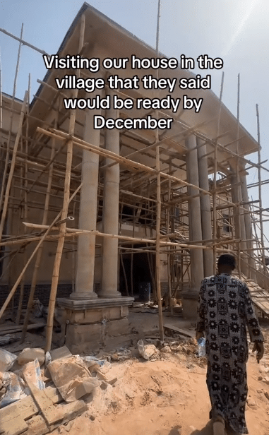 "They said it would be ready by December" - Family shocked after seeing their mansion in village