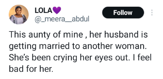 "I never thought he could do this" - Woman heartbroken as husband set to marry another wife