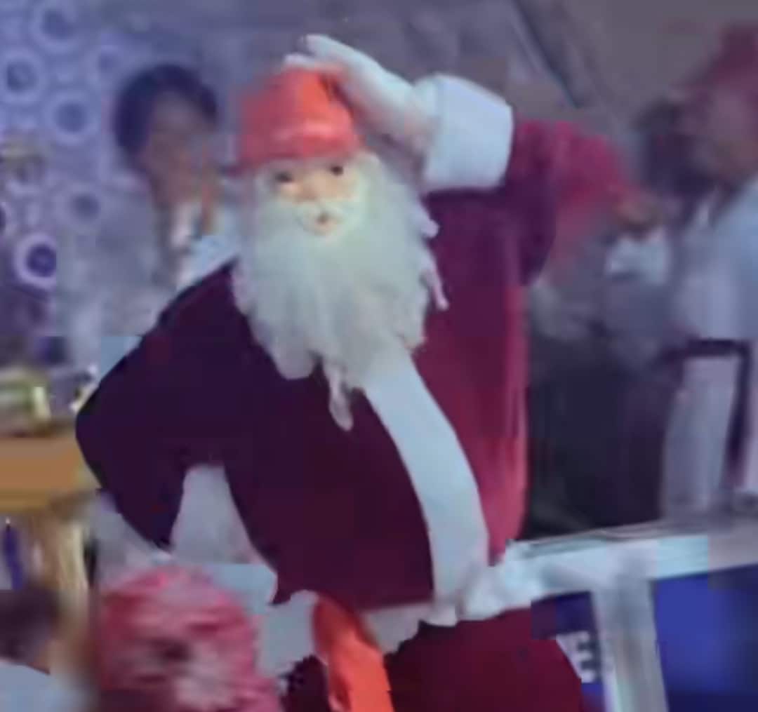 "Wetin be this?" - Celestial church causes buzz online as they invite a twerking 'Santa Claus' to church program
