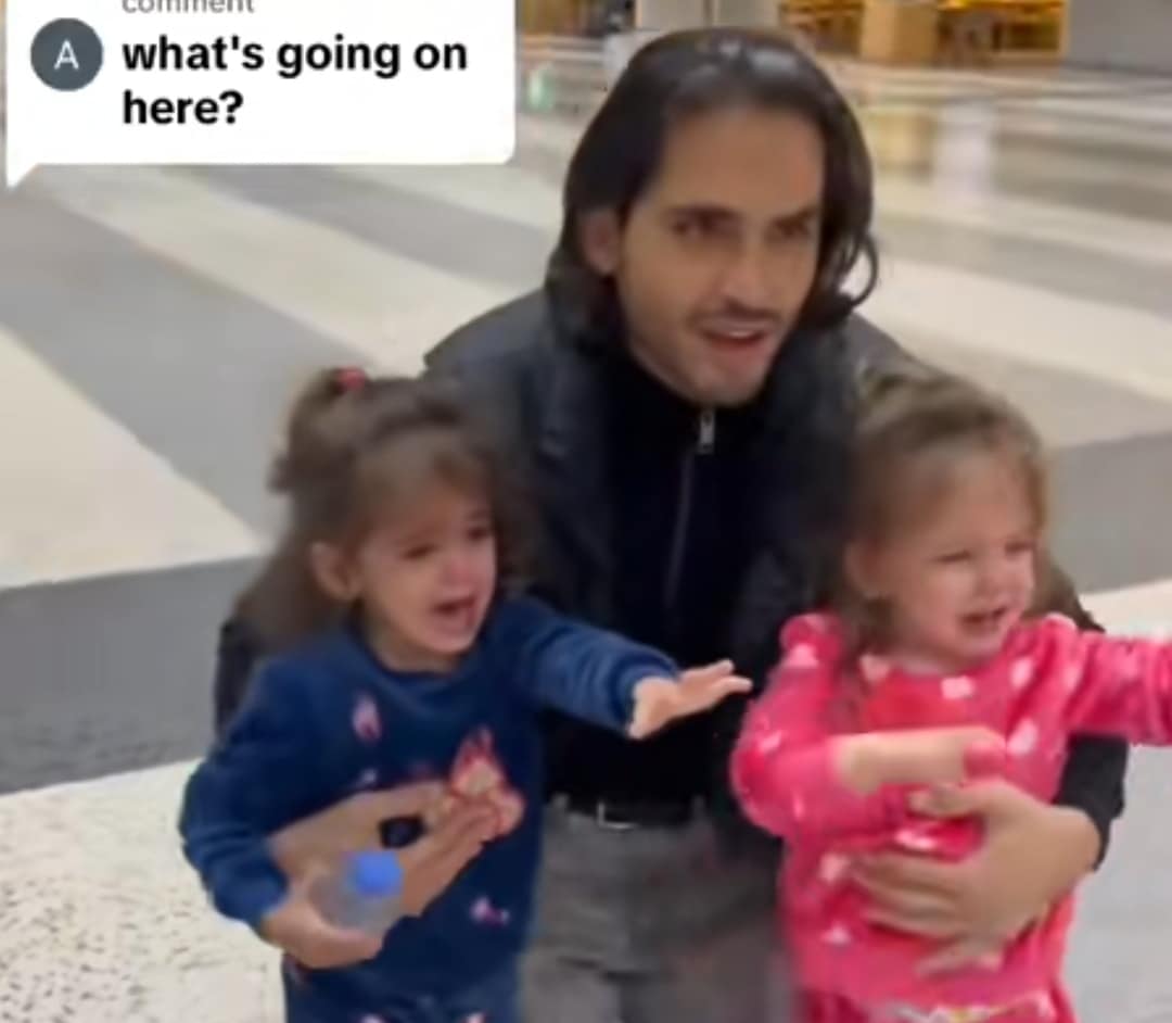 "So emotional" - Caucasian man and his four kids burst into tears as nanny set to travel back to her country for a holiday