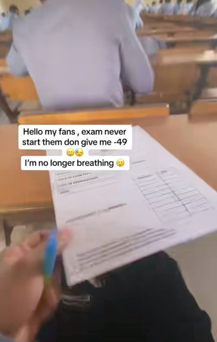 “I'm no longer breathing" – Student laments as invigilator minuses 49 marks from his paper during