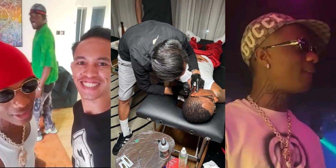 Tattoo artist who drew new Wizkid's tattoo under heat from fans