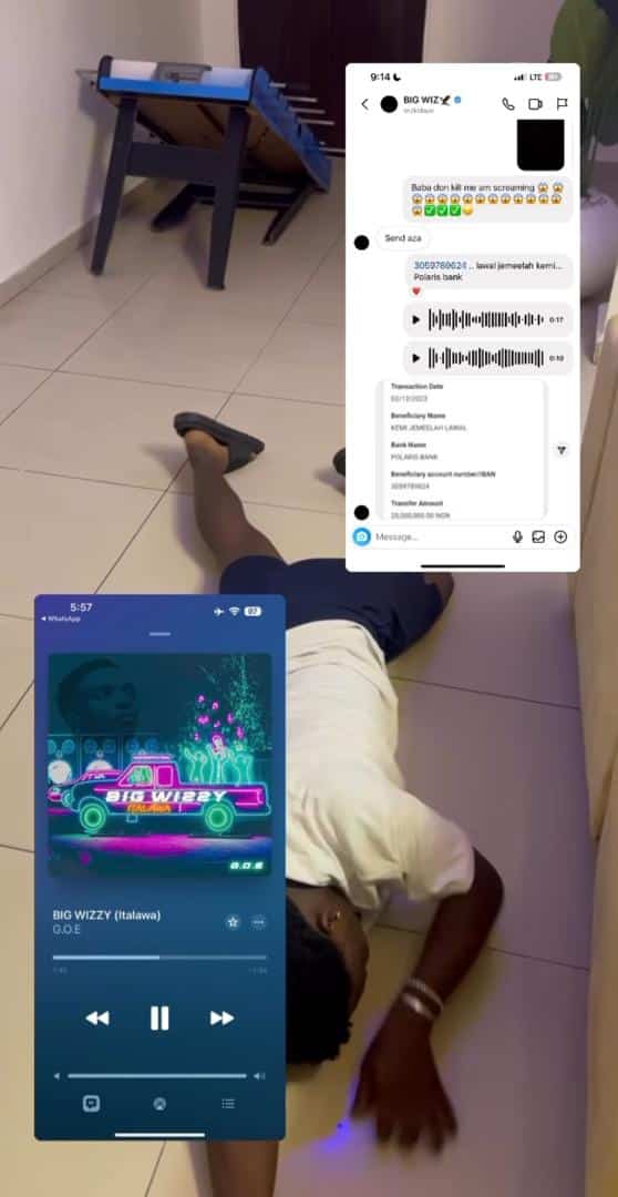 Wizkid gifts 'Ta Ta Ta' hypeman N20M for praising him in a viral track