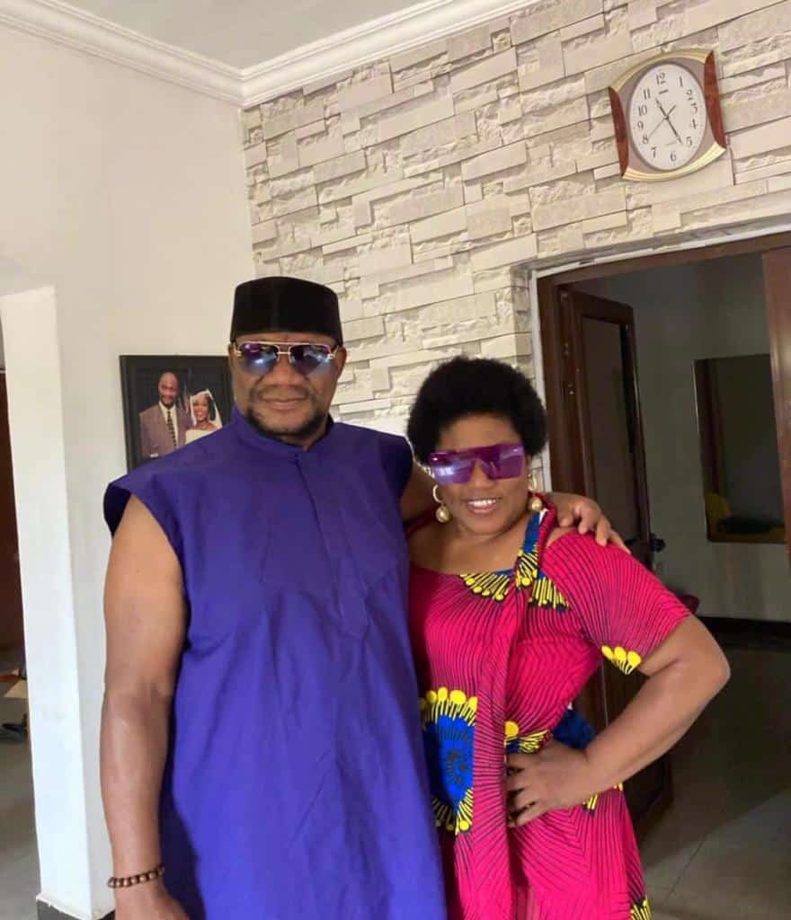 Alex Usifo and his wife