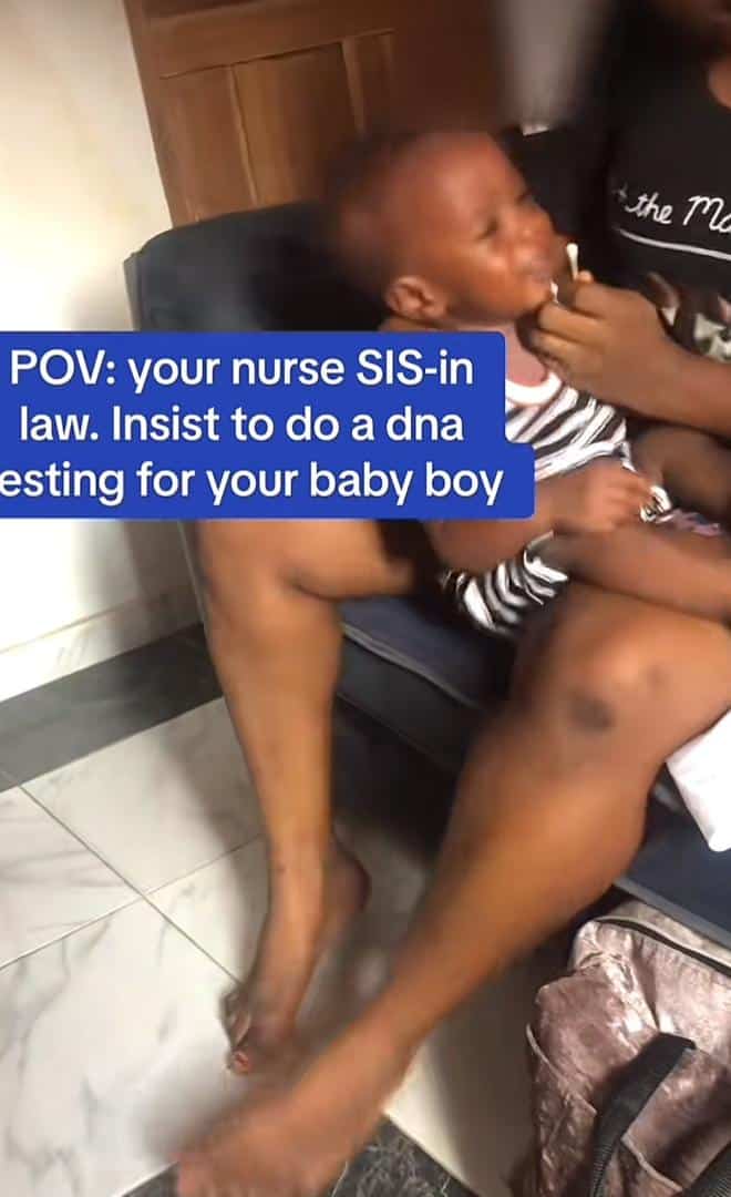 "Why are you afraid?" - Reactions as lady calls out nurse sister-in-law for insisting on DNA test