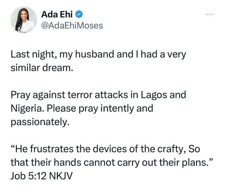 Ada Ehi terror Lagos