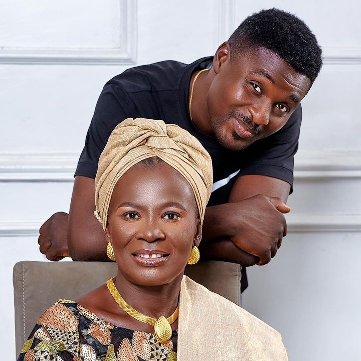 Adeniyi Johnson and his mother 