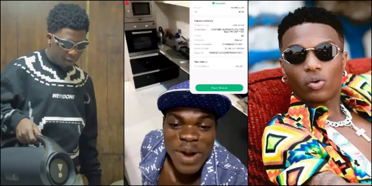 “You no go fall” – Manny Monie finally smiles as GOE sends him N1M from N20M Wizkid gifted him