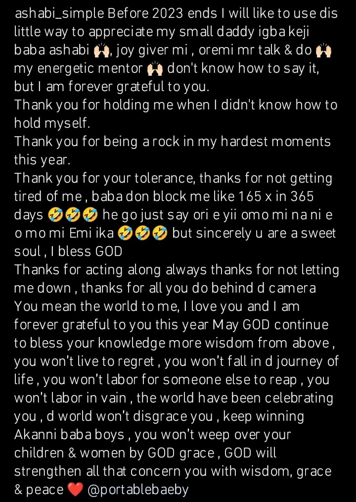 Portable's baby mama, Ashabi Simple lauds singer's undying love for her