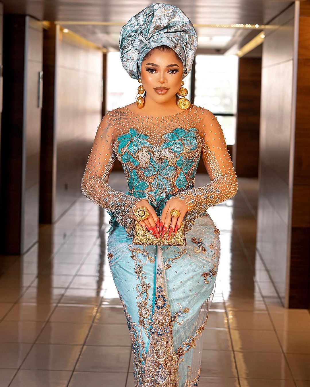 “I am very shameless” - Bobrisky fights dirty at Mercy Aigbe’s movie premiere
