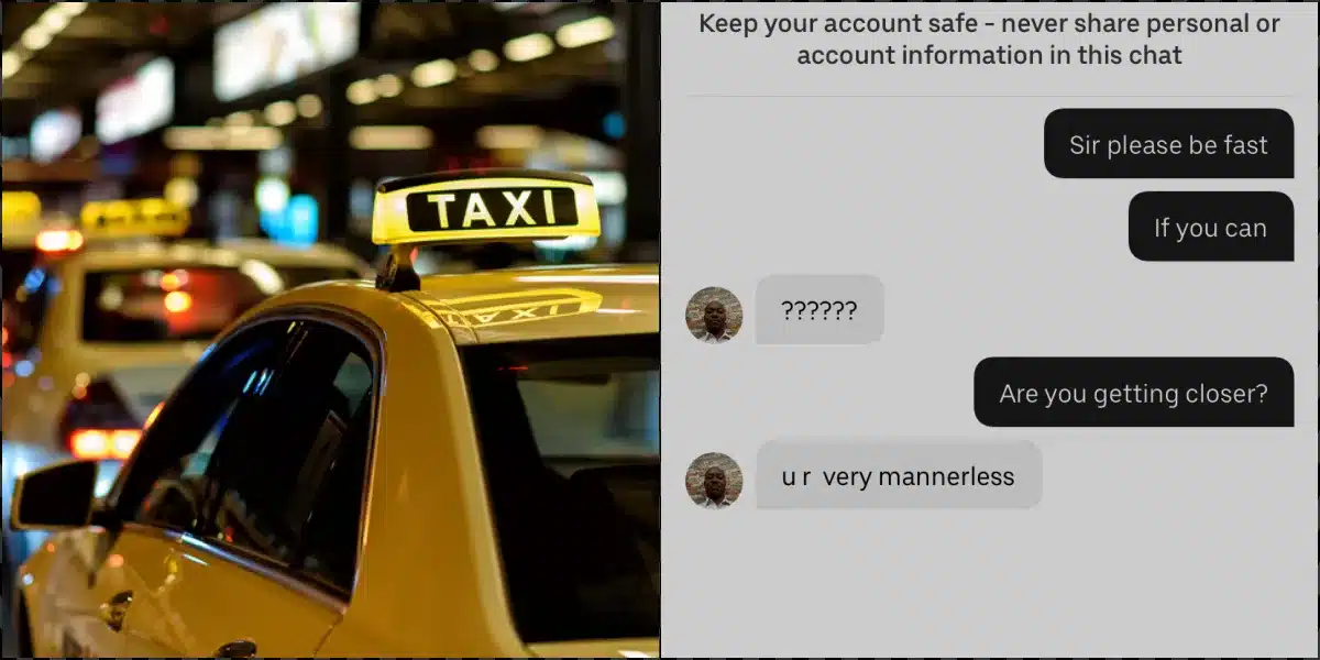 Uber driver lambasts lady over her approach in a chat