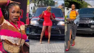 Tacha mocked as she recreates Mercy Eke's new Range Rover video