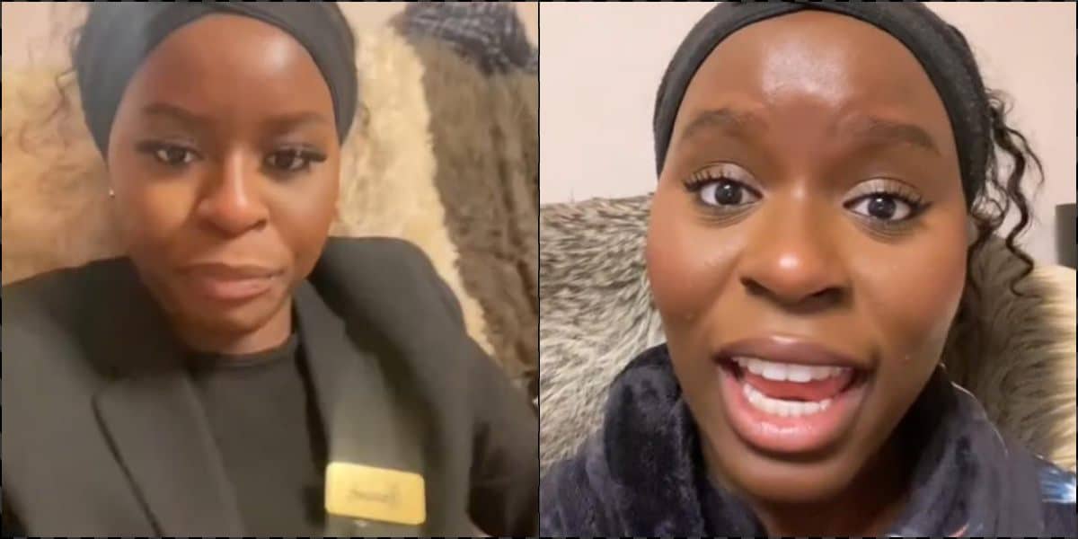 Nigerian lady in UK fired on first day after posting video about her new job