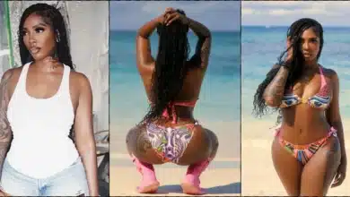 Tiwa Savage leaves head rolling as she stuns in sizzling bikini