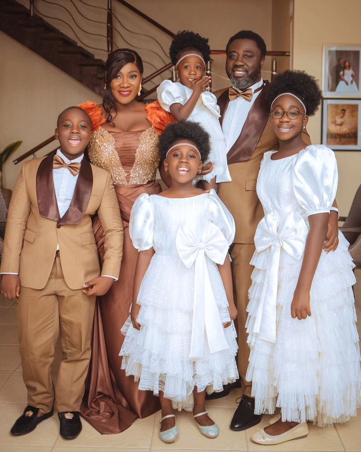 Mercy Johnson and her family