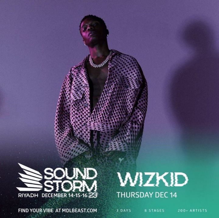 Wizkid's to headline SoundStorm Festival in Saudi Arabia
