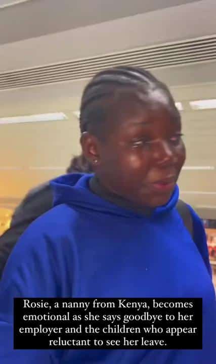 "Stay with your kids" -Viral nanny, Rosie shows off her children for the first time