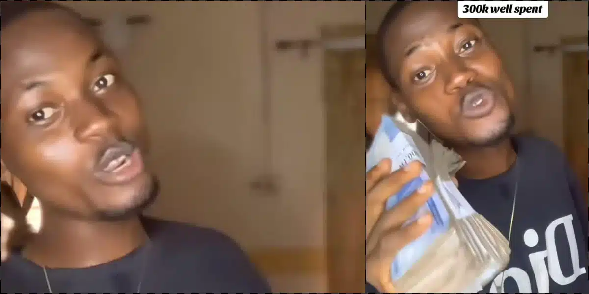 "You no go chop food?" - Speculations as man gives breakdown of plans to spend N300K in 5 days