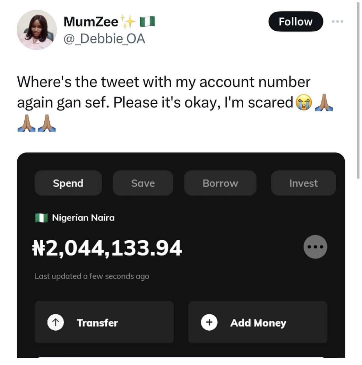 "This is too much, I'm scared" - Mummy Zee overwhelmed as cash gift hits N3M