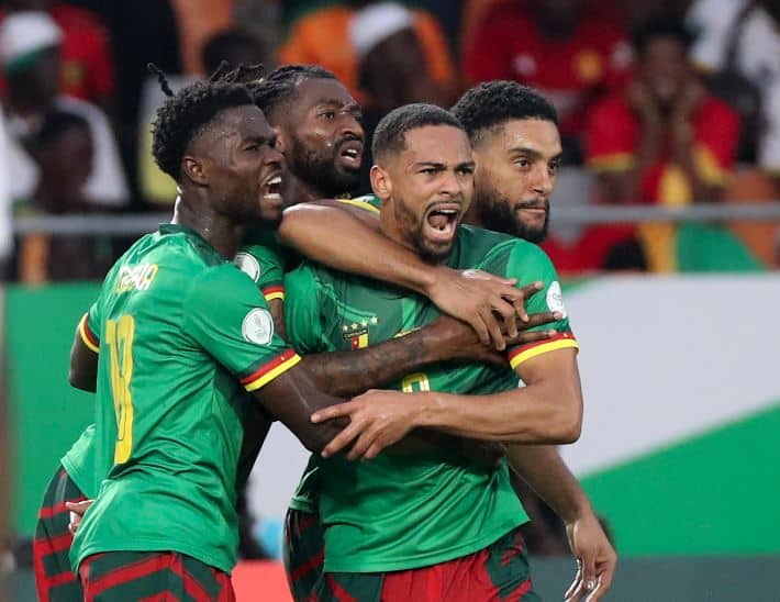 AFCON 2023: Cameroon draw 10 men Guinea in Group C