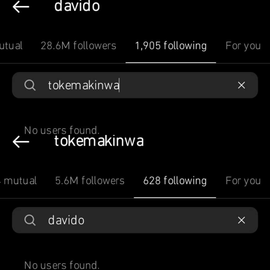 Davido Toke Makinwa Tiwa Savage