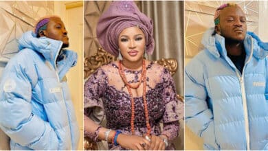 "Thank you for showing me the meaning of love" - Late Alaafin's wife, Queen Dami appreciates Portable