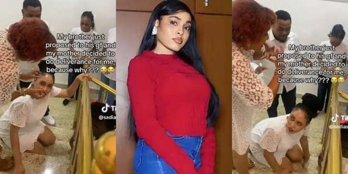 "Your husband must appear" - Nigerian mother conducts deliverance on daughter over marriage delay