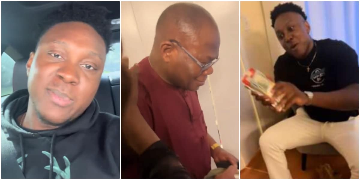 Touching moment son gifts his selfless dad N18 million for taking good care of his family