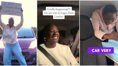 "Solo road trip" - Nigerian lady begins driving from London to Lagos
