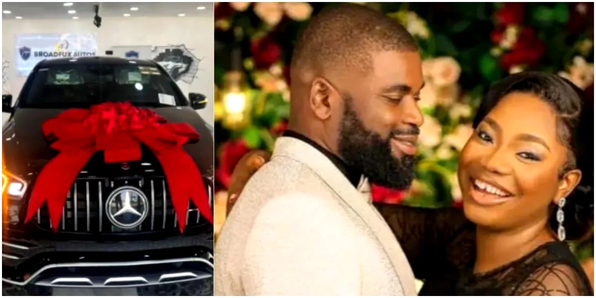 Husband of Mercy Chinwo gifts her Mercedes Jeep as push present