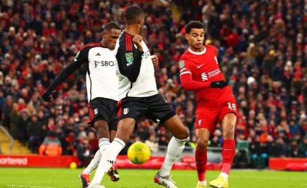 Gakpo completes comeback for Liverpool in Carabao Cup clash against Fulham