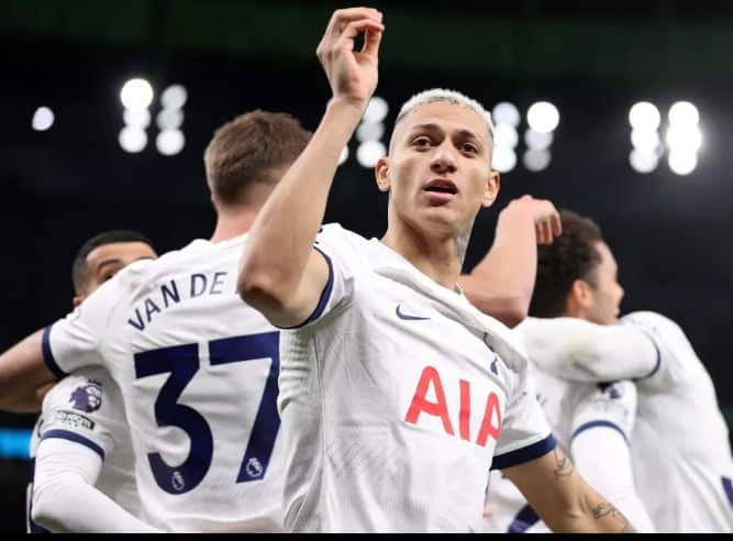 EPL: Richarlison saves Tottenham's day in 3-2 win against Brentford