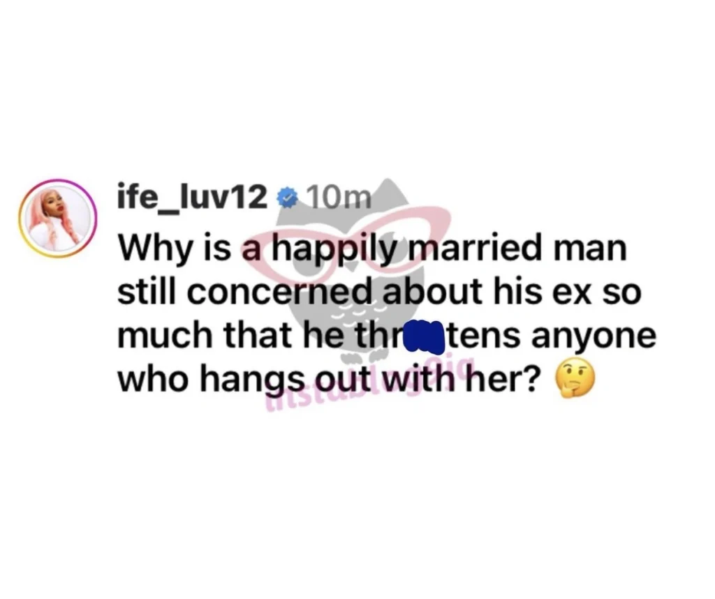 “Why is a happily married man still concerned about his ex-girlfriend” — Ife questions Davido