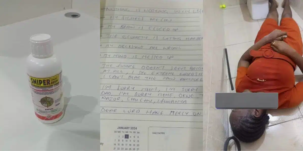 “The economy is getting harder” — Bank staff writes in final note as she commits suicide