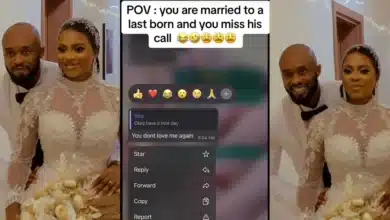 “You don’t love me again” — Wife shares message received from her last born husband because she missed his call