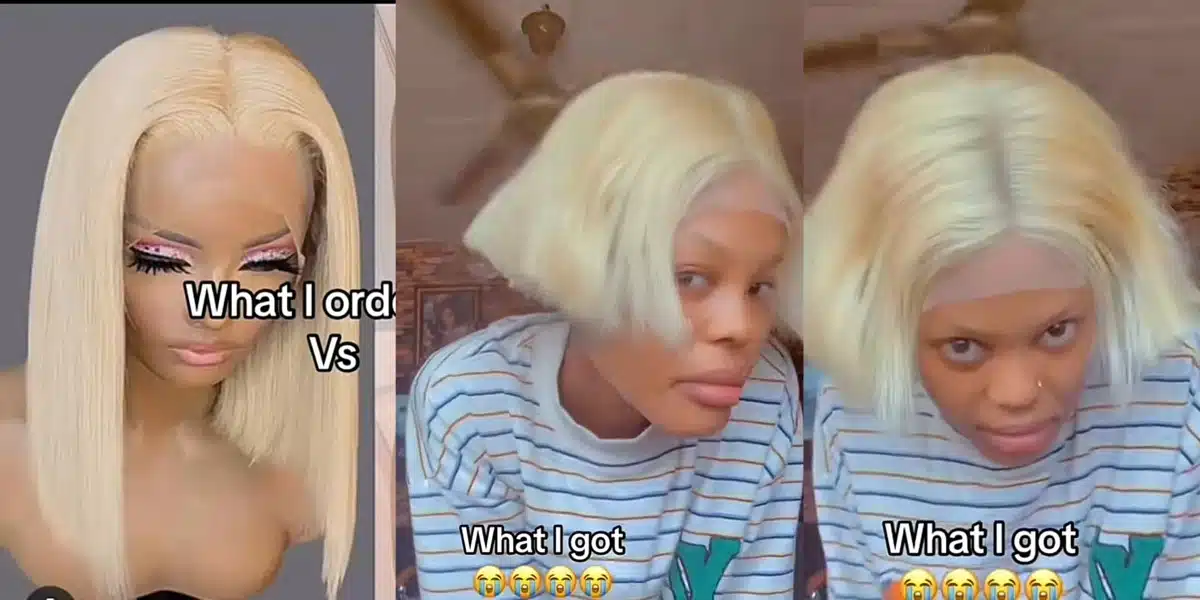 “Na crop hair” — Hilarious reactions as lady shows different wig she got from hair vendor