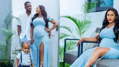 “Another star is coming” — Josh2Funny says as he shares photo of heavily pregnant wife, Bina