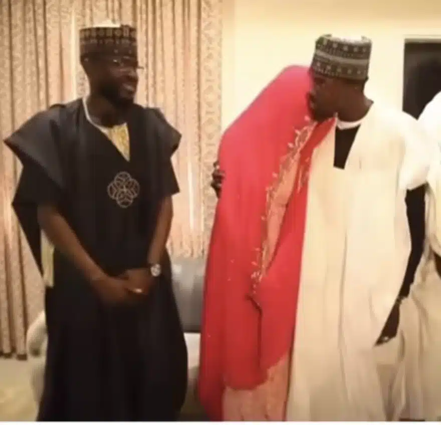 “Person wey go still marry second wife” — Reactions as groom chases male friends from his new wife 