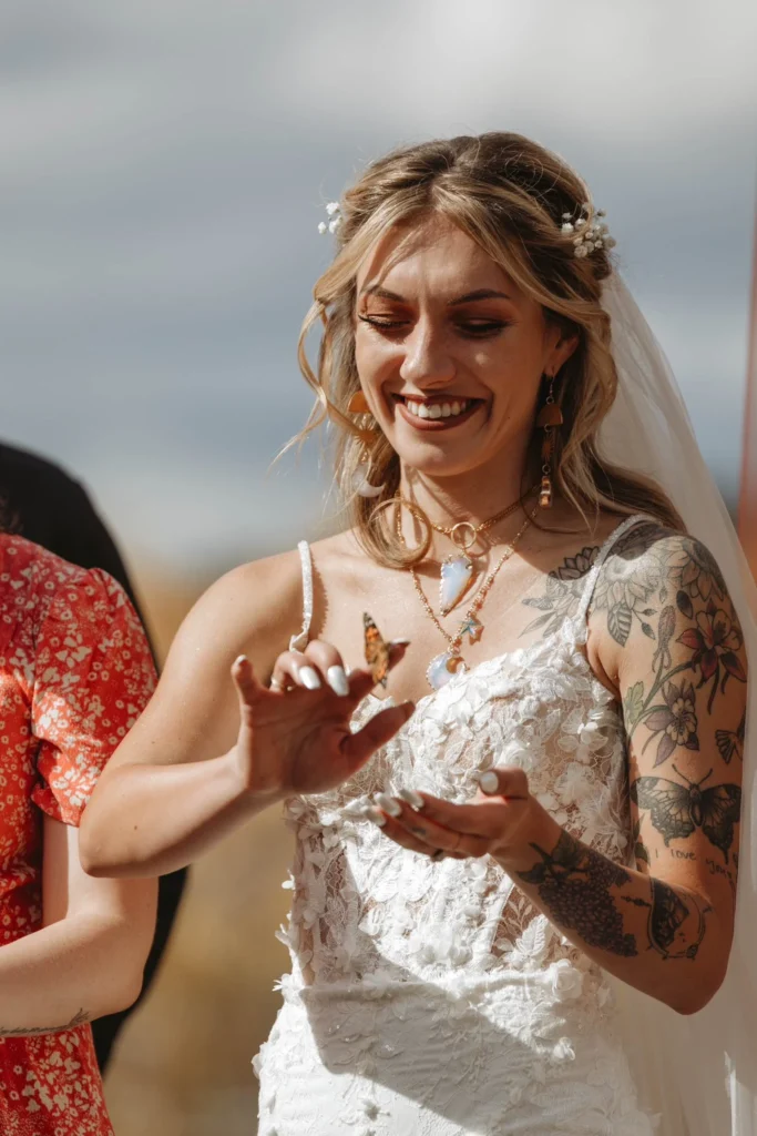 Lady shares strange way her late father showed up to her wedding