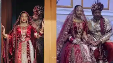 “See wetin Zeeworld dey cause” — Reactions as Nigerian lady goes Indian for her wedding ceremony