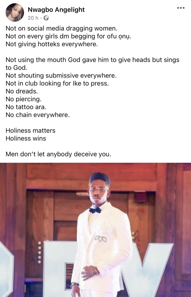 “Not at the club looking for bumbum to press” — Nigerian lady highlights criteria for men who wants a good wife like Moses Bliss