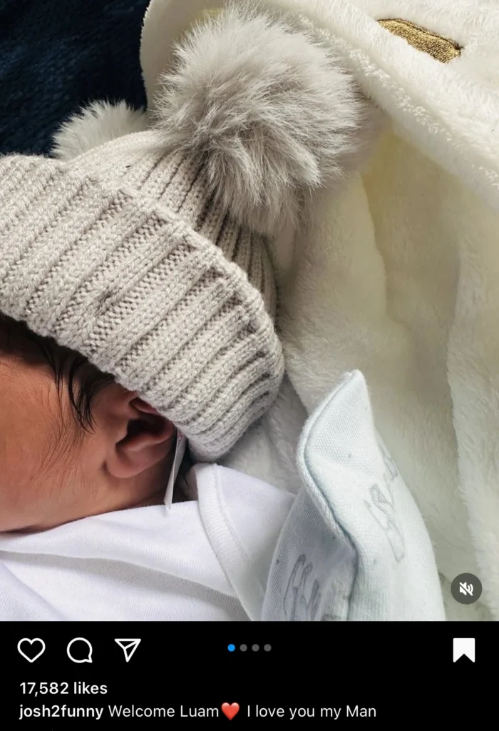 Congratulations pour in as Josh2Funny and wife welcomes second child 